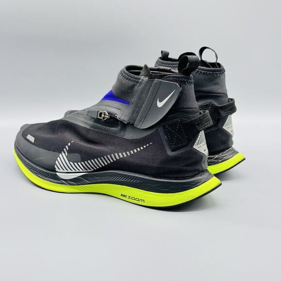 Nike Pegasus Turbo Shield Shoes Womens 8.5 Black Purple Yellow Waterproof Run - Picture 6 of 13